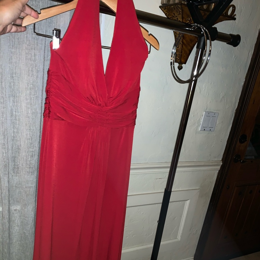 Red Halter Dress - Size M